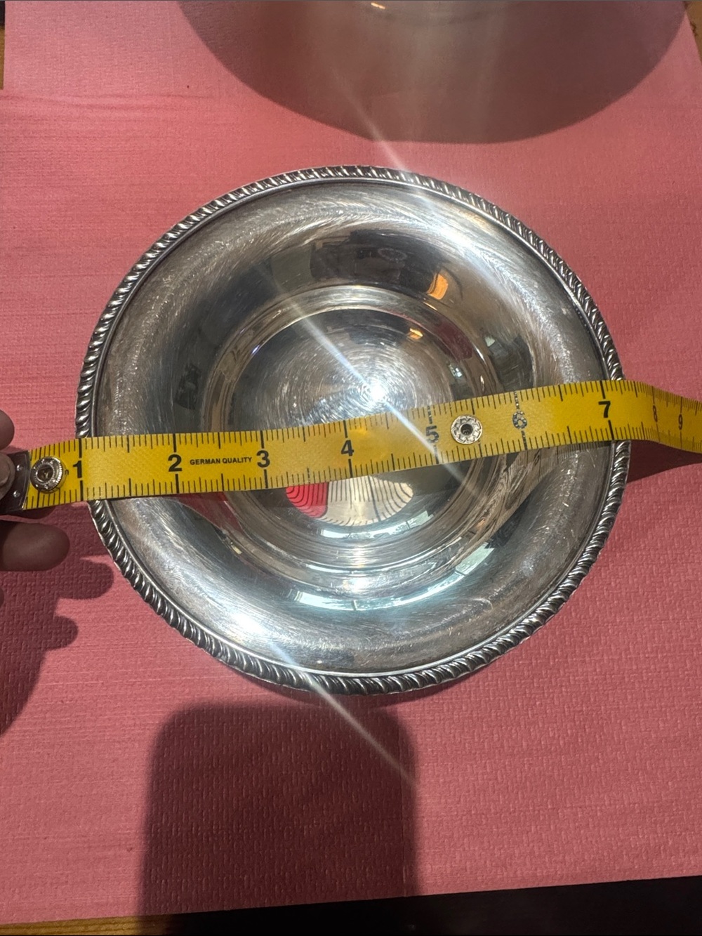 Set of 3 Classic Silver-Tone Decorative Serving Bowl - Polished Finish
